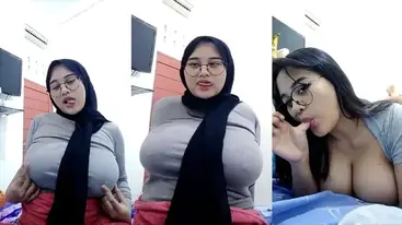 Acha Hijab Kacamata Dientot Brutal Sampai Becek Parah poster