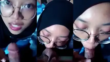 Bokep Indo Hijab Nyepong Kemaluan Pria Sangat Nikmat poster