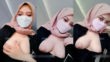 Camilla Jilbab Cantik Aksi Pap Toket Mulus poster